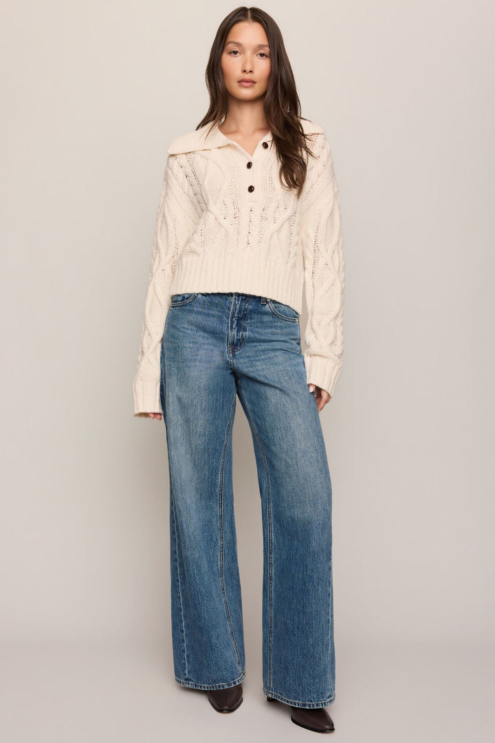 Hartwell Cable Knit Sweater - Sandstone