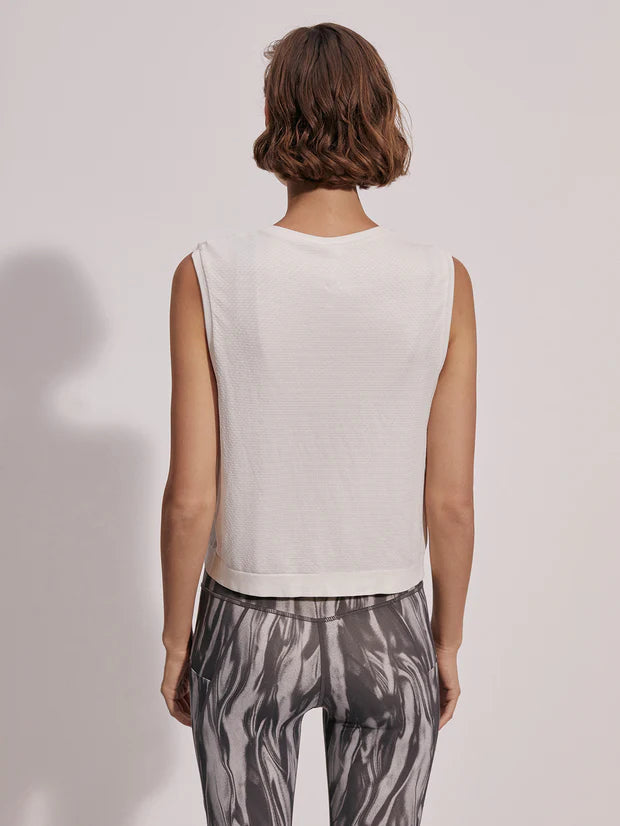 Page Seamless Crop Tank - Snow White