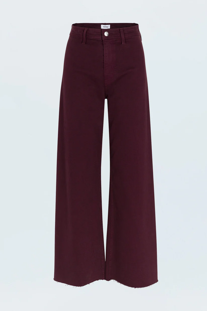 Penny High Rise Wide Leg - Claret