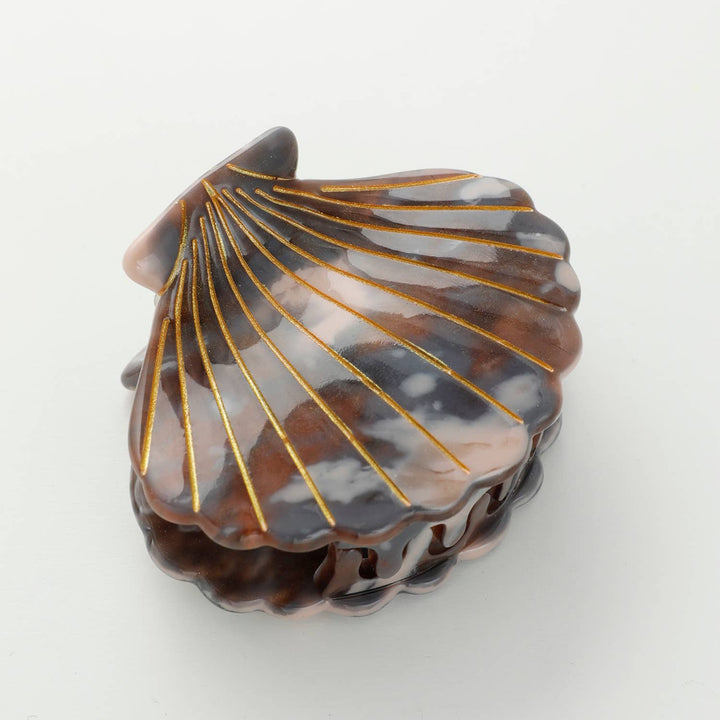Calacatta Seashell Claw Clip - 2 inch