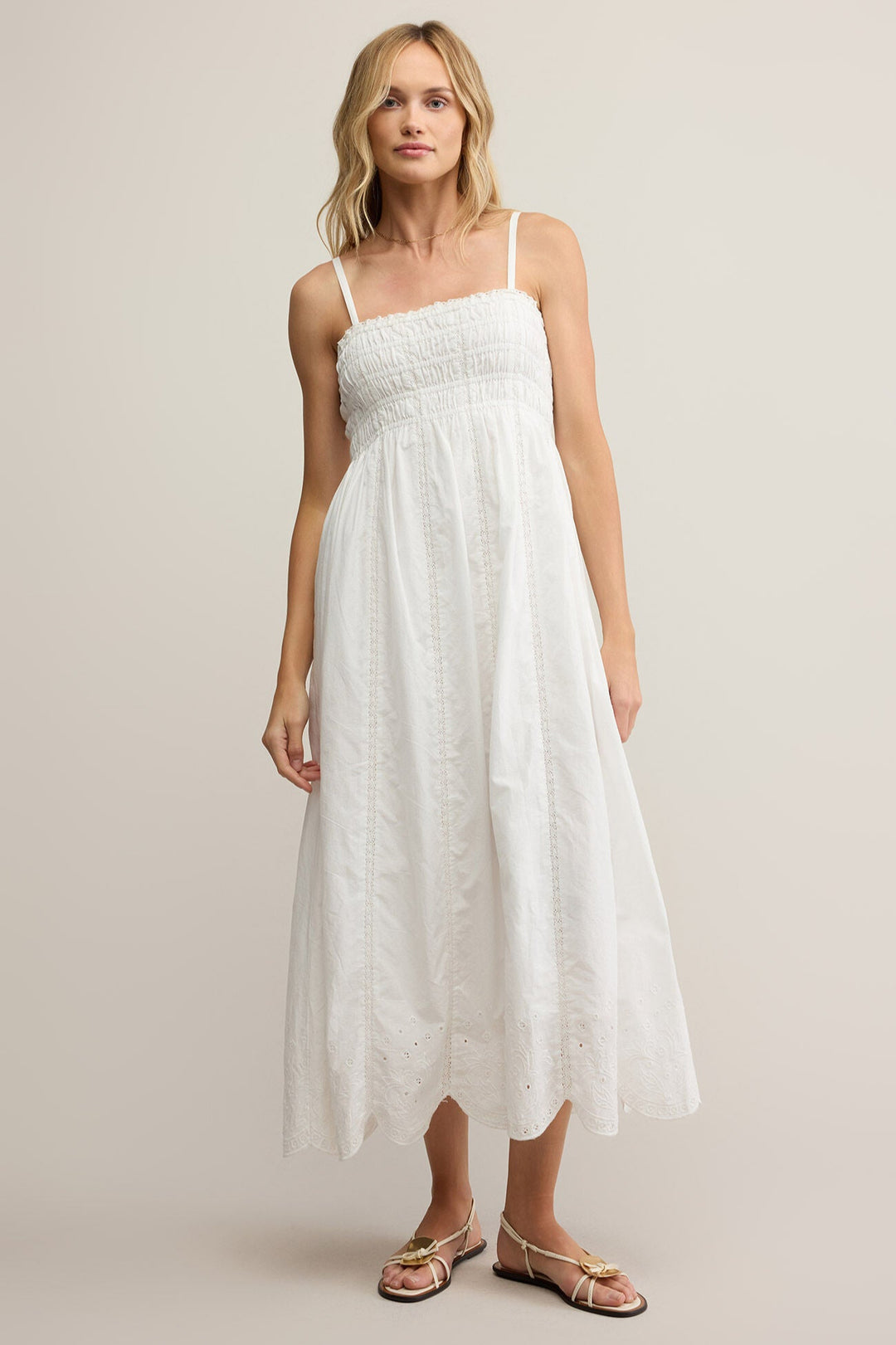 Dani Embroidered Midi Dress Dani Embroidered Midi Dress