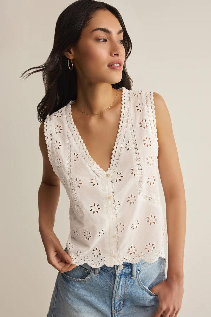 Anna Eyelet Tank