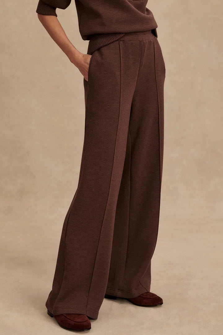The Wide Leg Pant 28 - Coffee Bean Marl
