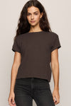 Modern Slub Tee - Cocoa Bean