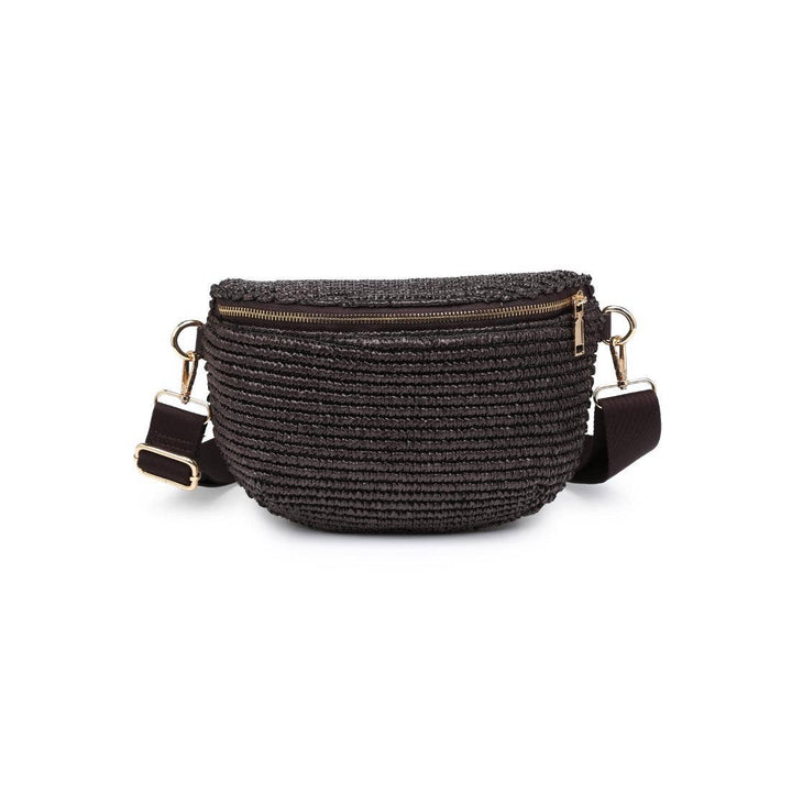 Gizelle Large Checker Bag - Chocolate Brown