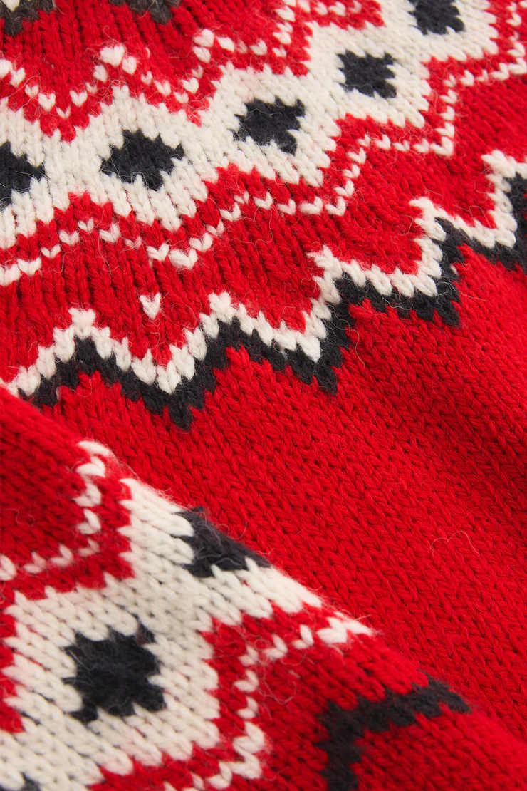 Adornment Sweater - Festive Red