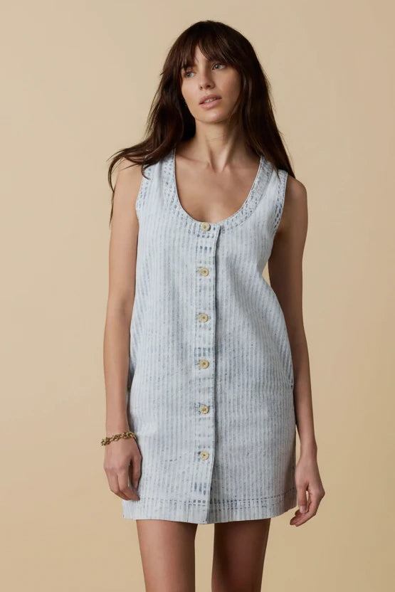 Topsail Denim Malibu Dress - Breakwater Stripe