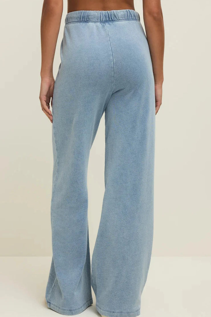 Hunter Knit Denim Pants - Ocean Air Indigo