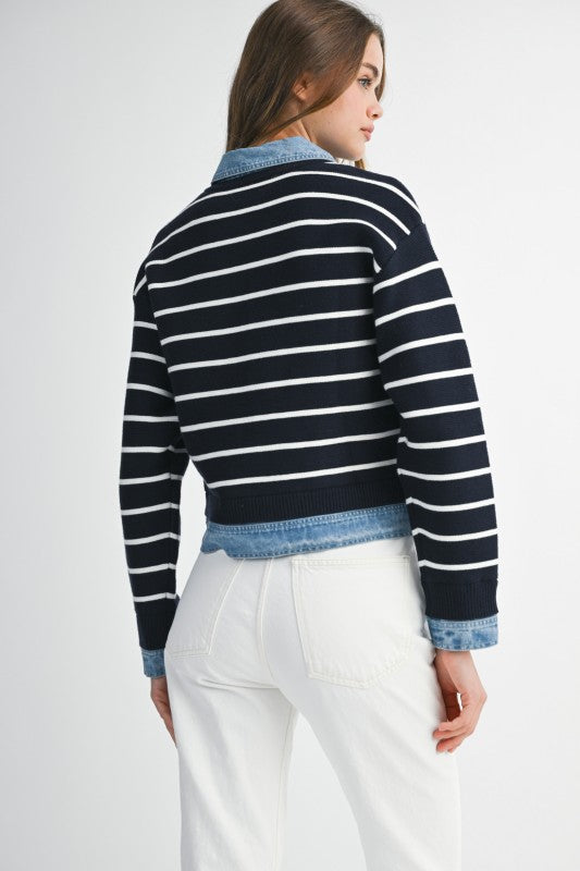 Harbor Knit Cardigan - Navy