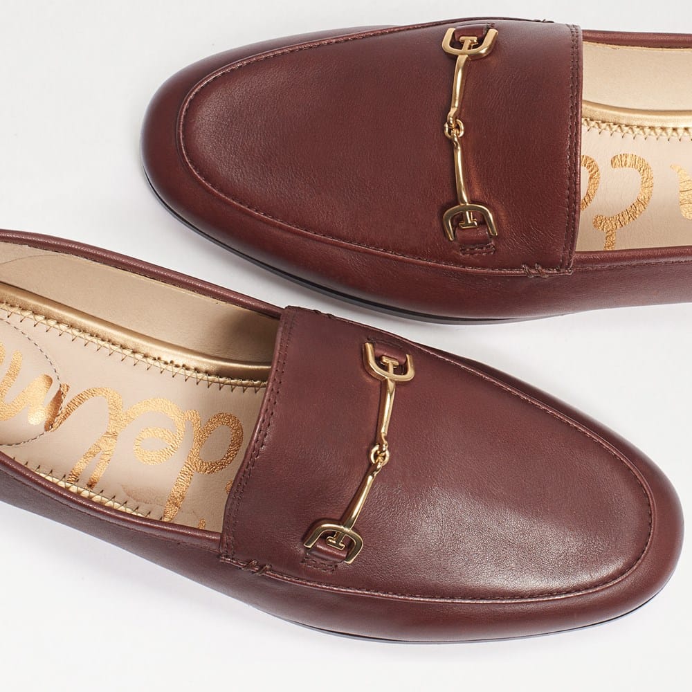 Loraine Bit Loafer in Terazzo Brown leather, horsebit hardware detail