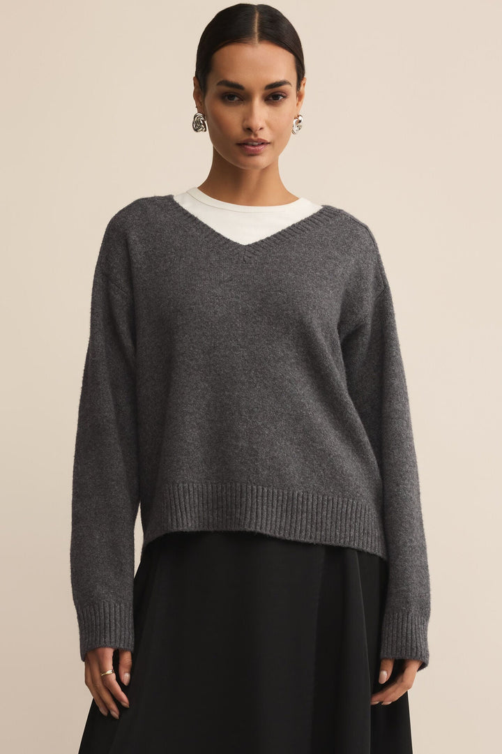 Eloise Sweater - Charcoal Heather