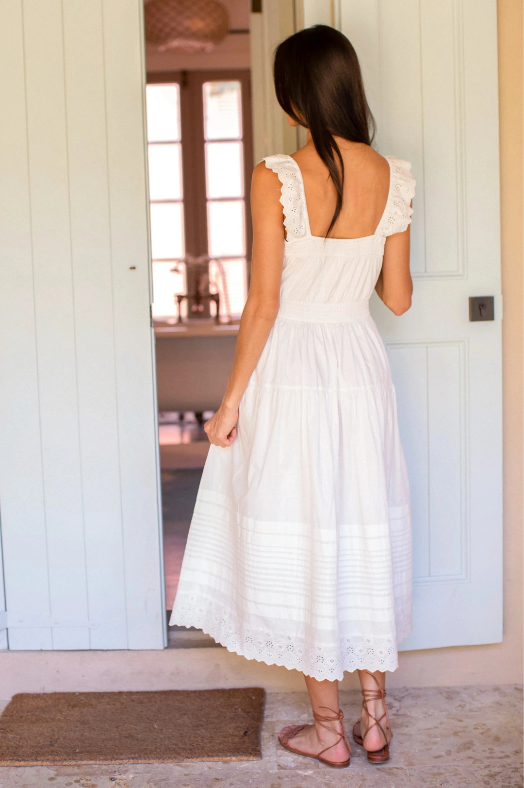 Frida Dress - Shell Schiffli