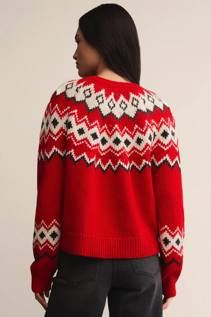 Adornment Sweater - Festive Red