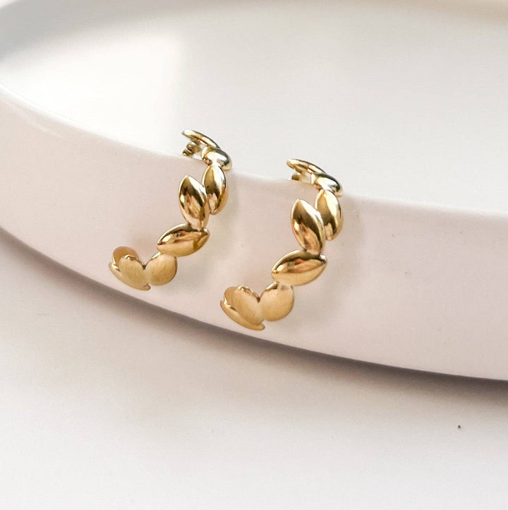 Gold Devil’s Ivy Hoops