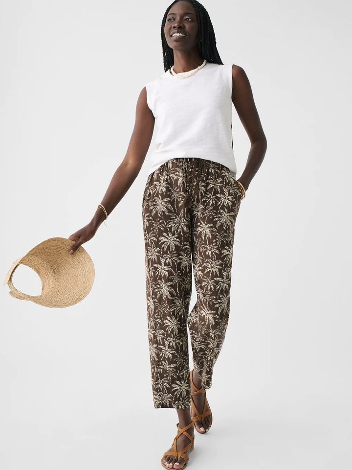 Kara Sunwashed Slub Muscle Tank- White