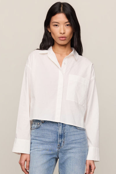 Z Supply Favorite white cotton poplin button-up shirt