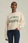 Cropped Collegiate Sweatshirt - Emerald