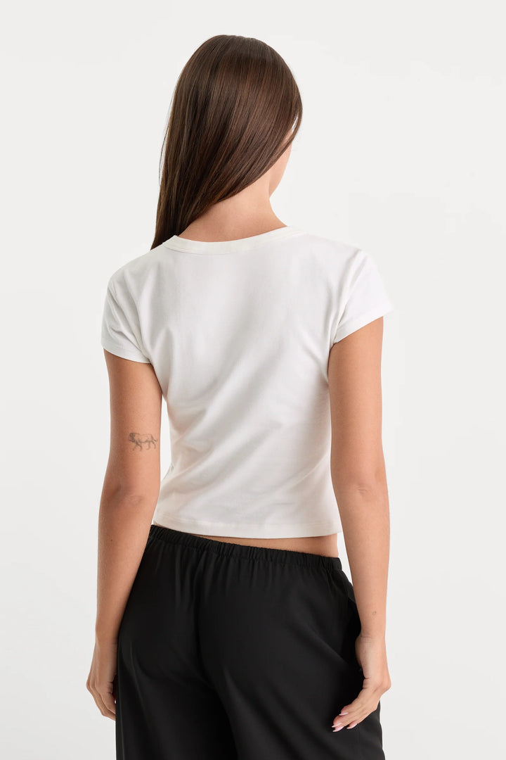The Capped Sleeve Tee - White