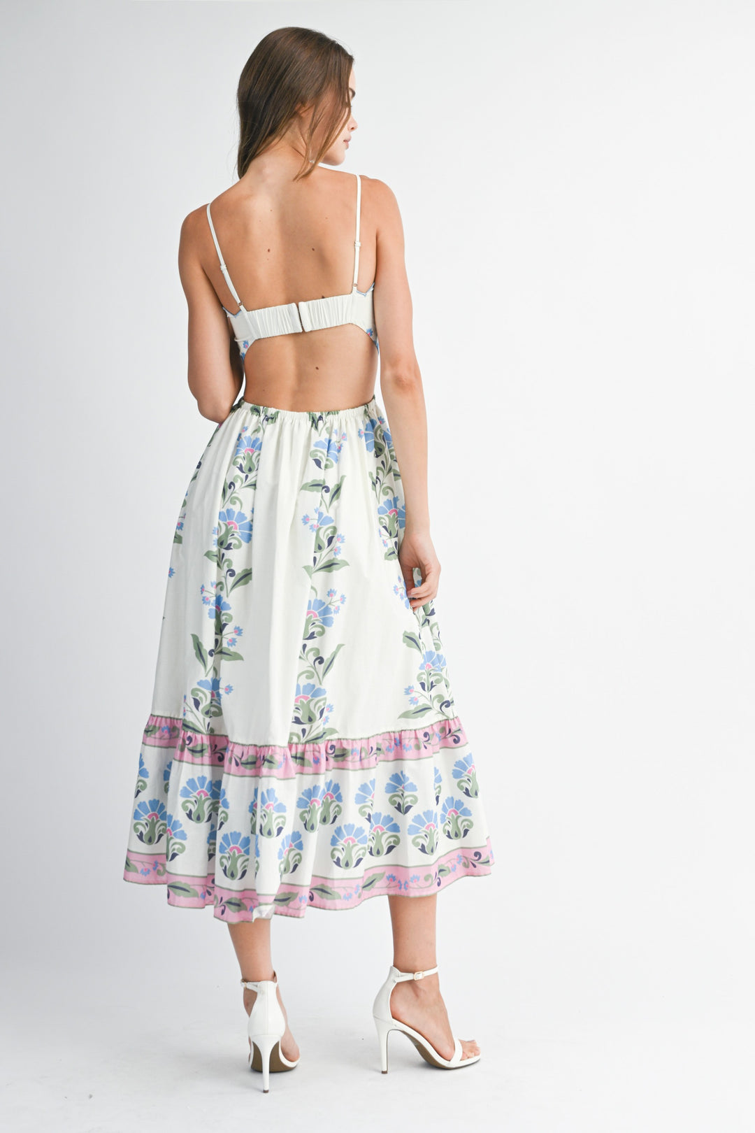 Kaleido Reef Floral Midi Dress