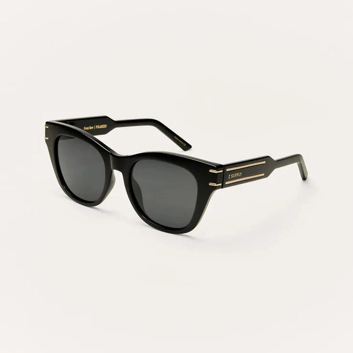 Front Row Sunglasses - Polished Black Grey