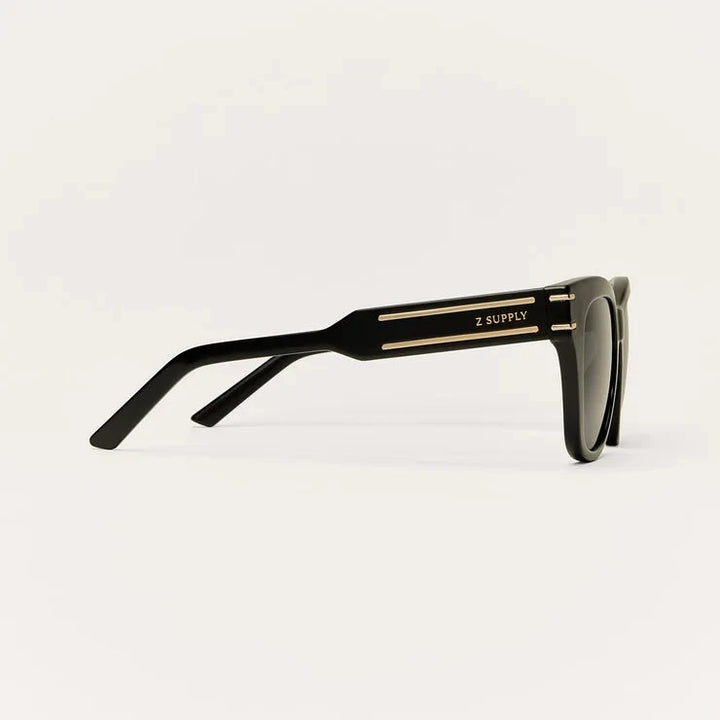 Front Row Sunglasses - Polished Black Grey