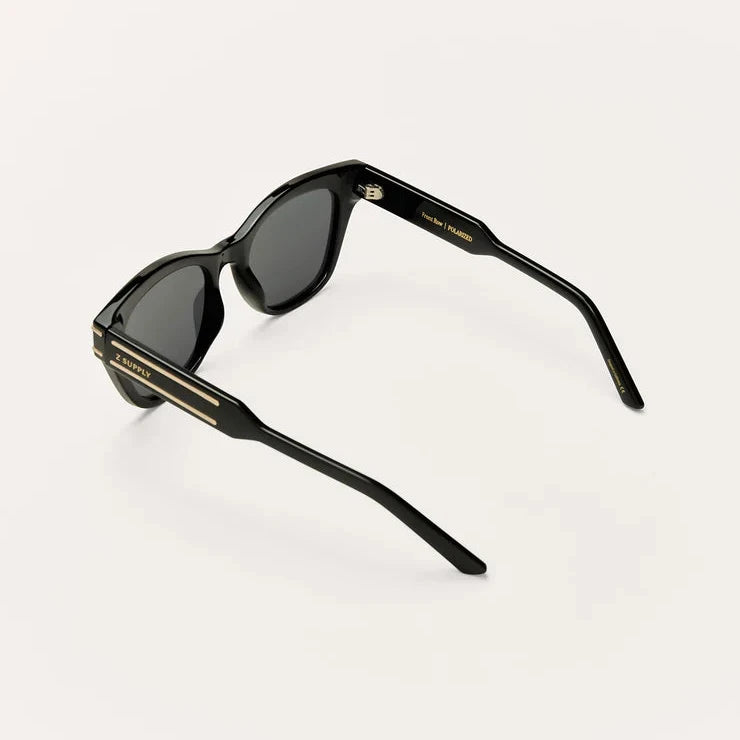 Front Row Sunglasses - Polished Black Grey