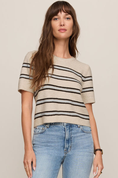 Gatewood Stripe Sweater -  Oatmeal Heather