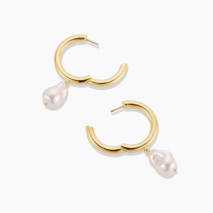 Pearl Cove Hoops - Gold