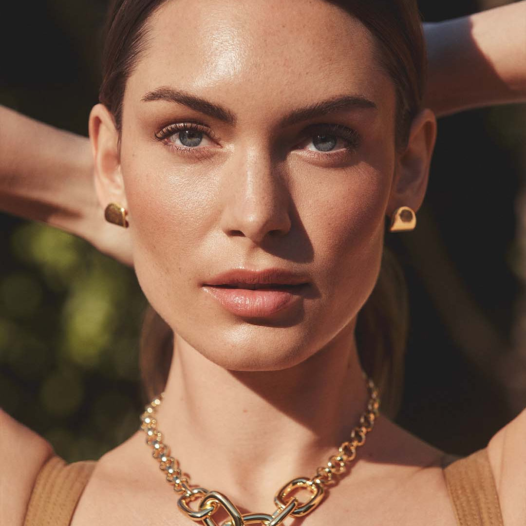 Charlie Wrap Studs - Gold