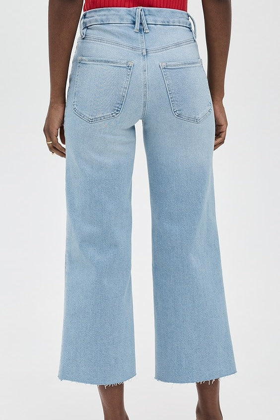 Good Waist Palazzo Crop Light Compression Denim