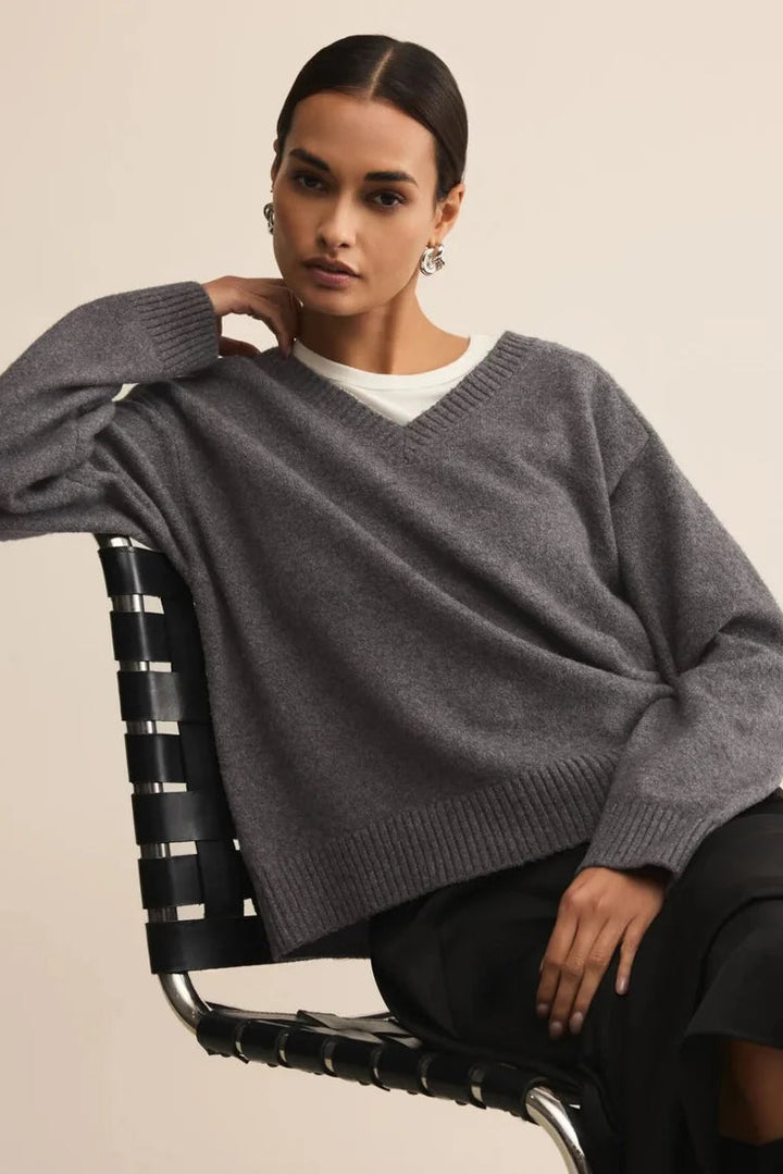 Eloise Sweater - Charcoal Heather