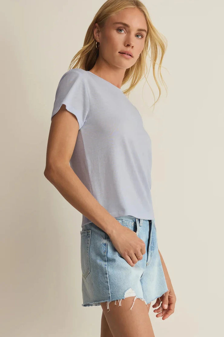Tourist Airy Knit Tee - Hampton Blue