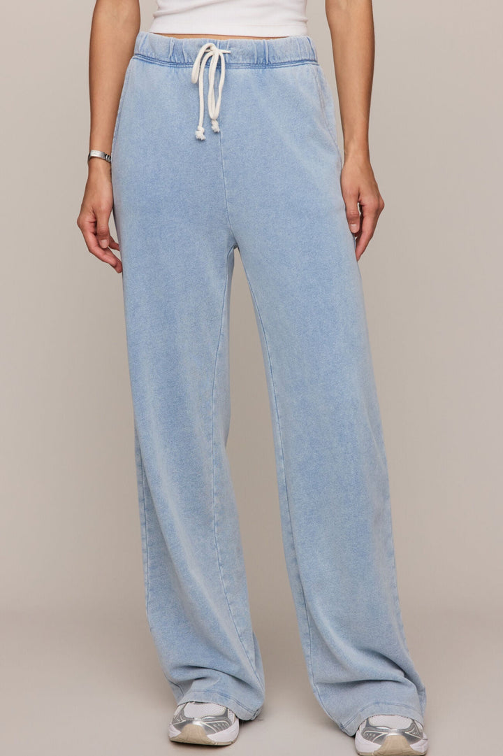 Hunter Knit Denim Pants - Ocean Air Indigo