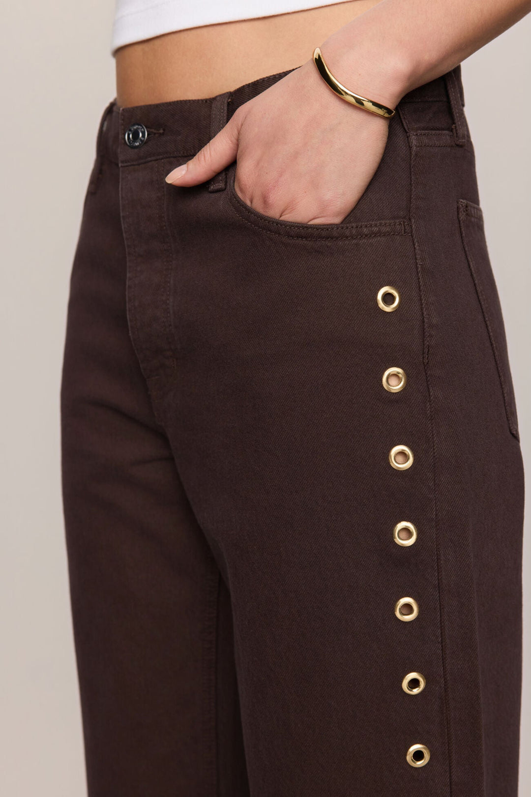 Off Duty Bowed Ankle - Gilded Umber - Detail
