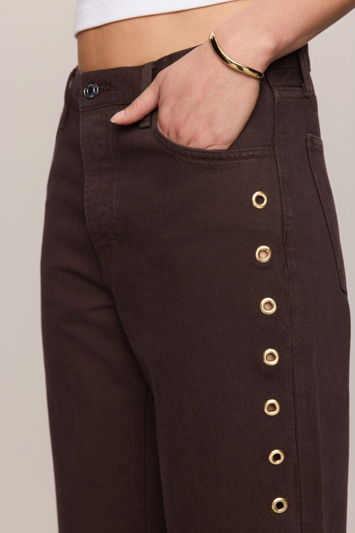 Off Duty Bowed Ankle - Gilded Umber - Detail