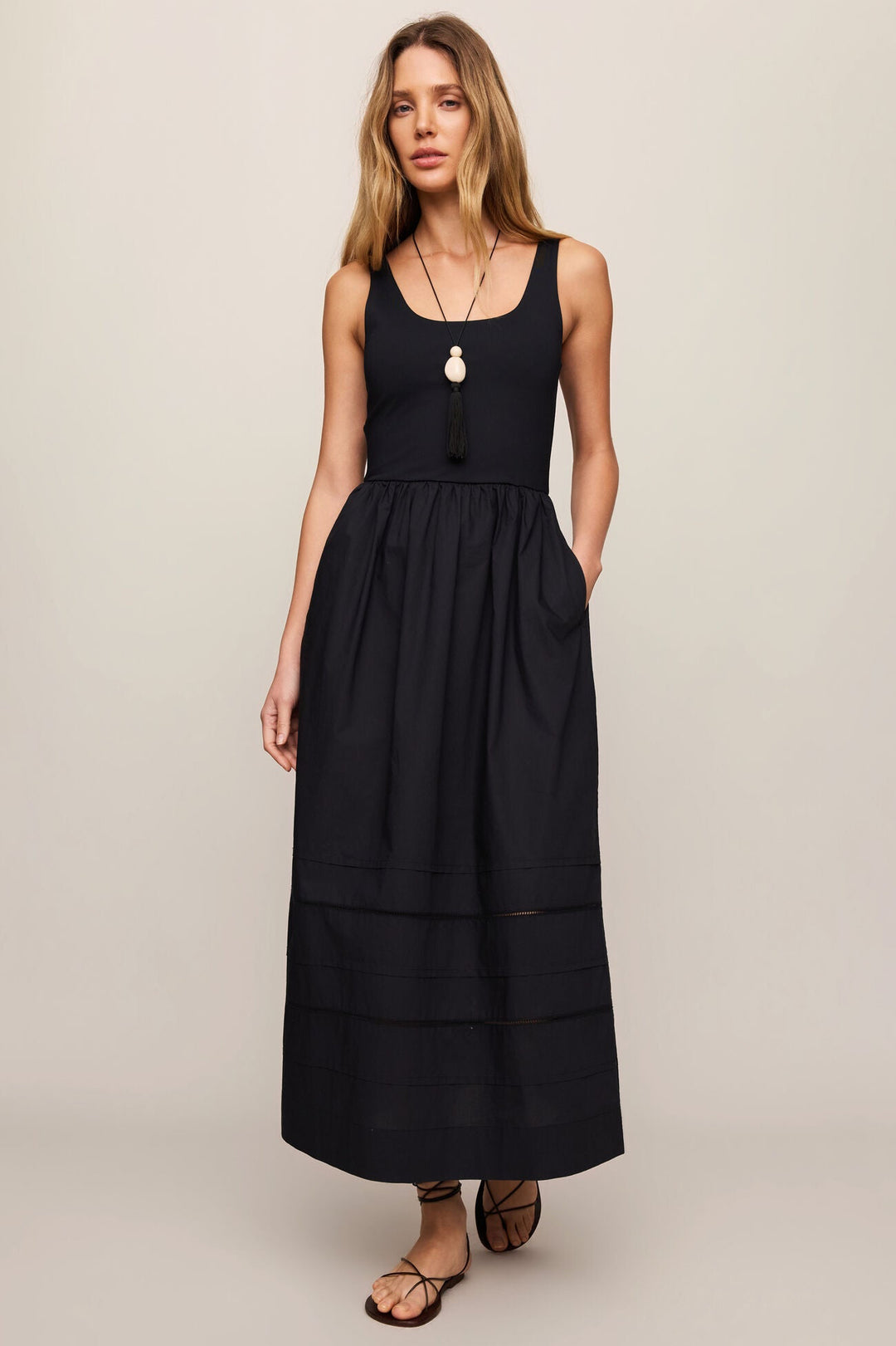 Johana Midi Dress - Black