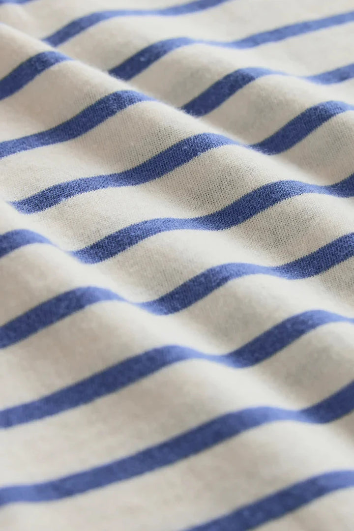 Junie Striped Tee - True Navy