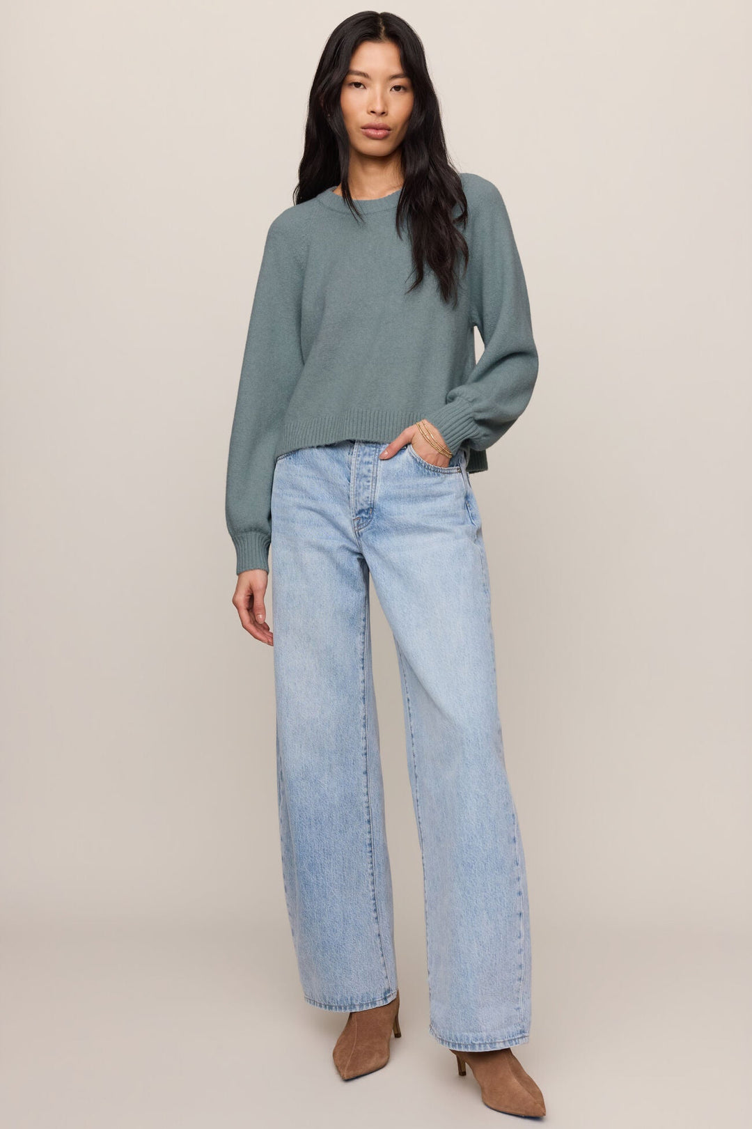 Coming Up Sweater - Soft Succulent - Detail
