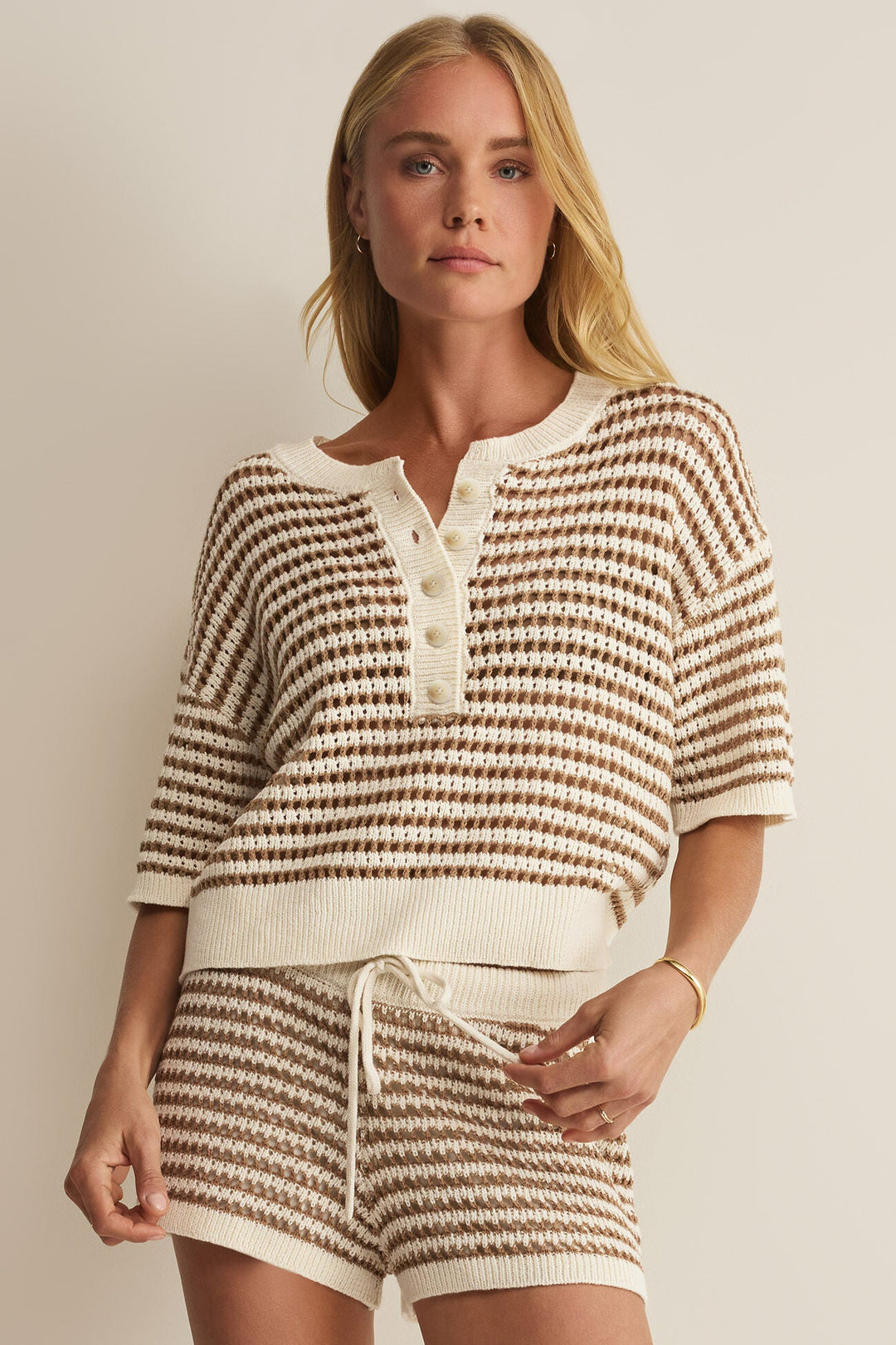 Kylo Striped Sweater - Taro