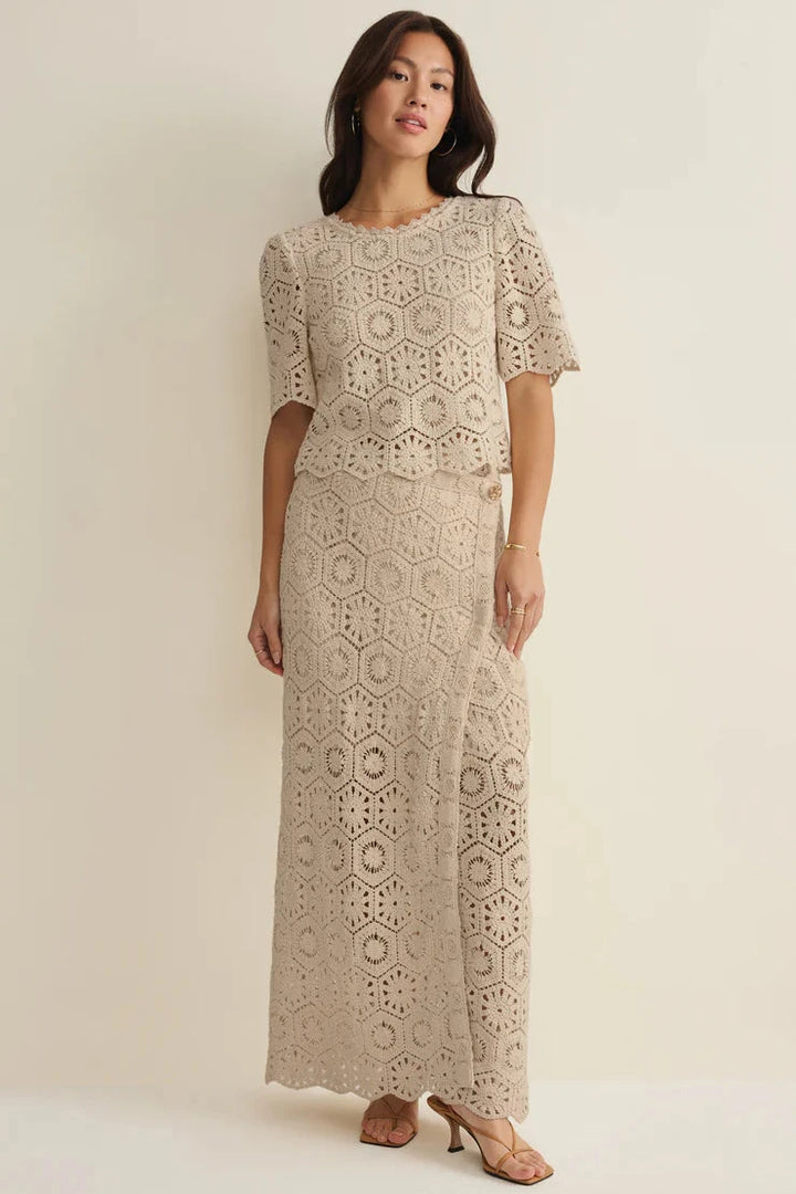 Raquel Lace Skirt - Natural