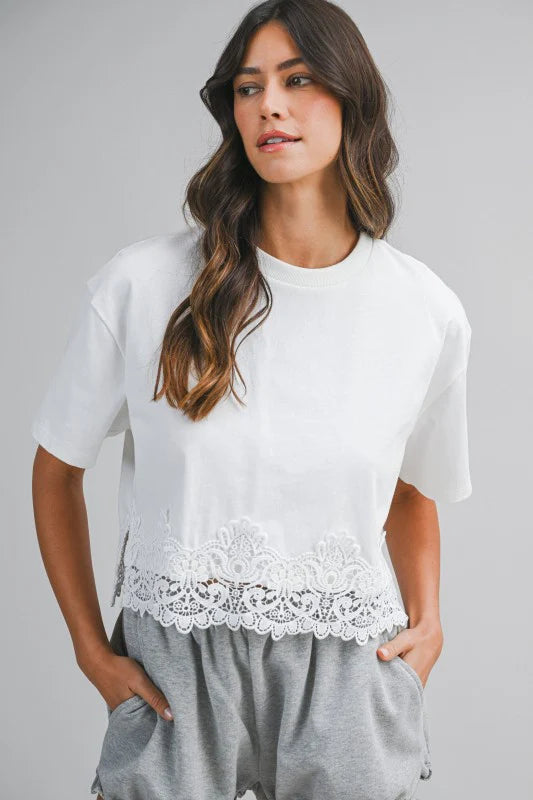 Sophie Lace Trim Top