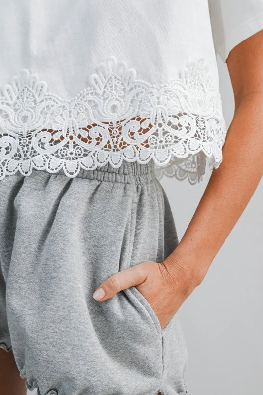 Sophie Lace Trim Top