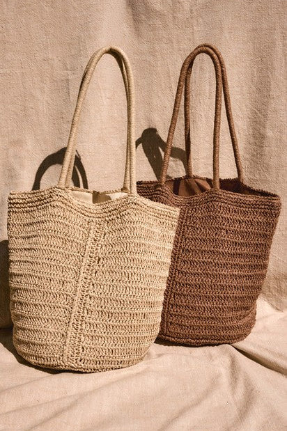 Las Lomas Straw Bag - Tobacco