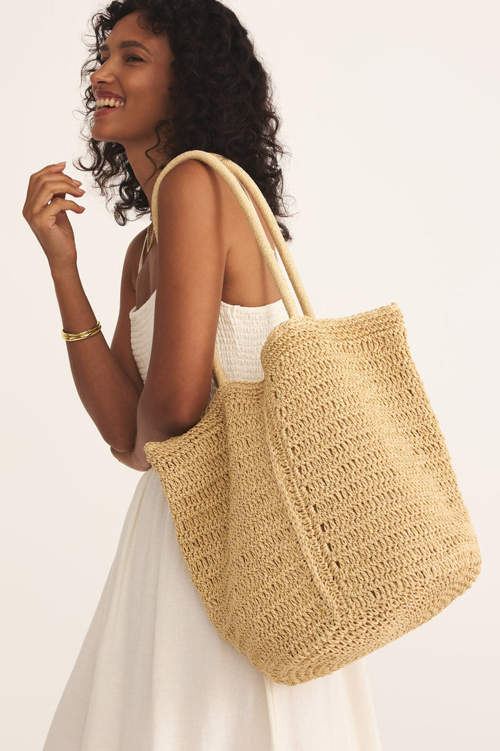 Las Lomas Straw Bag - Natural