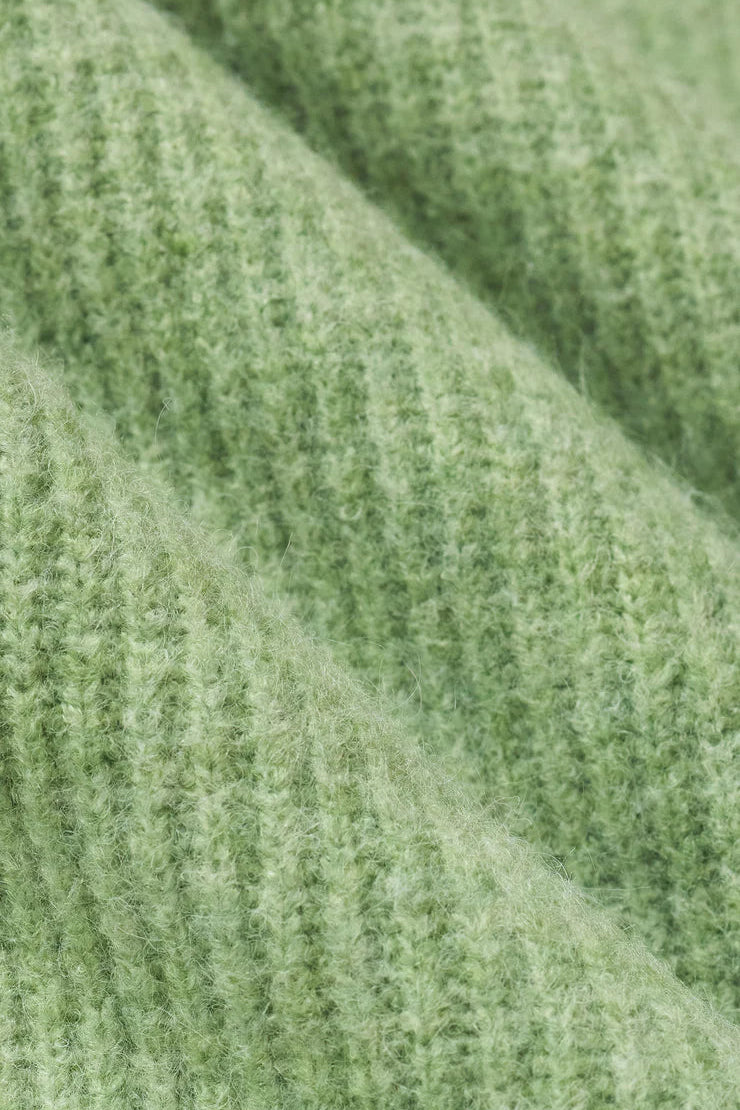 Medina Rib Cardigan - Appletini