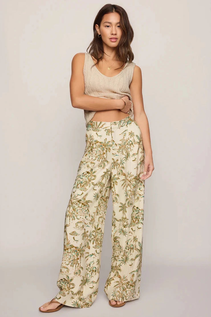 Overlook Tiki Tide Pant - Island Coconut