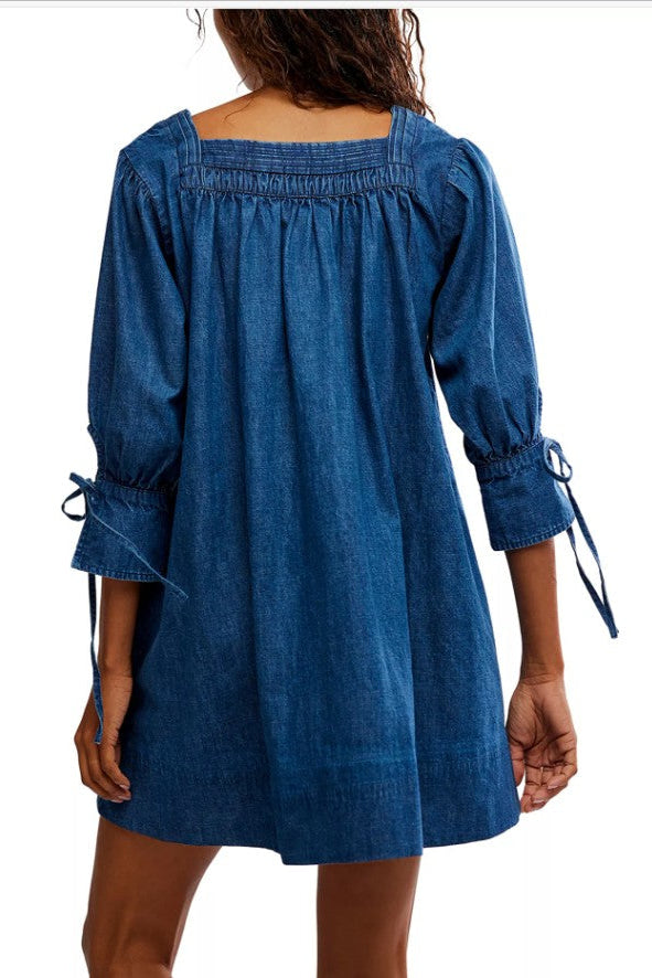 Sonora Denim Mini Dress - Midnight Rinse