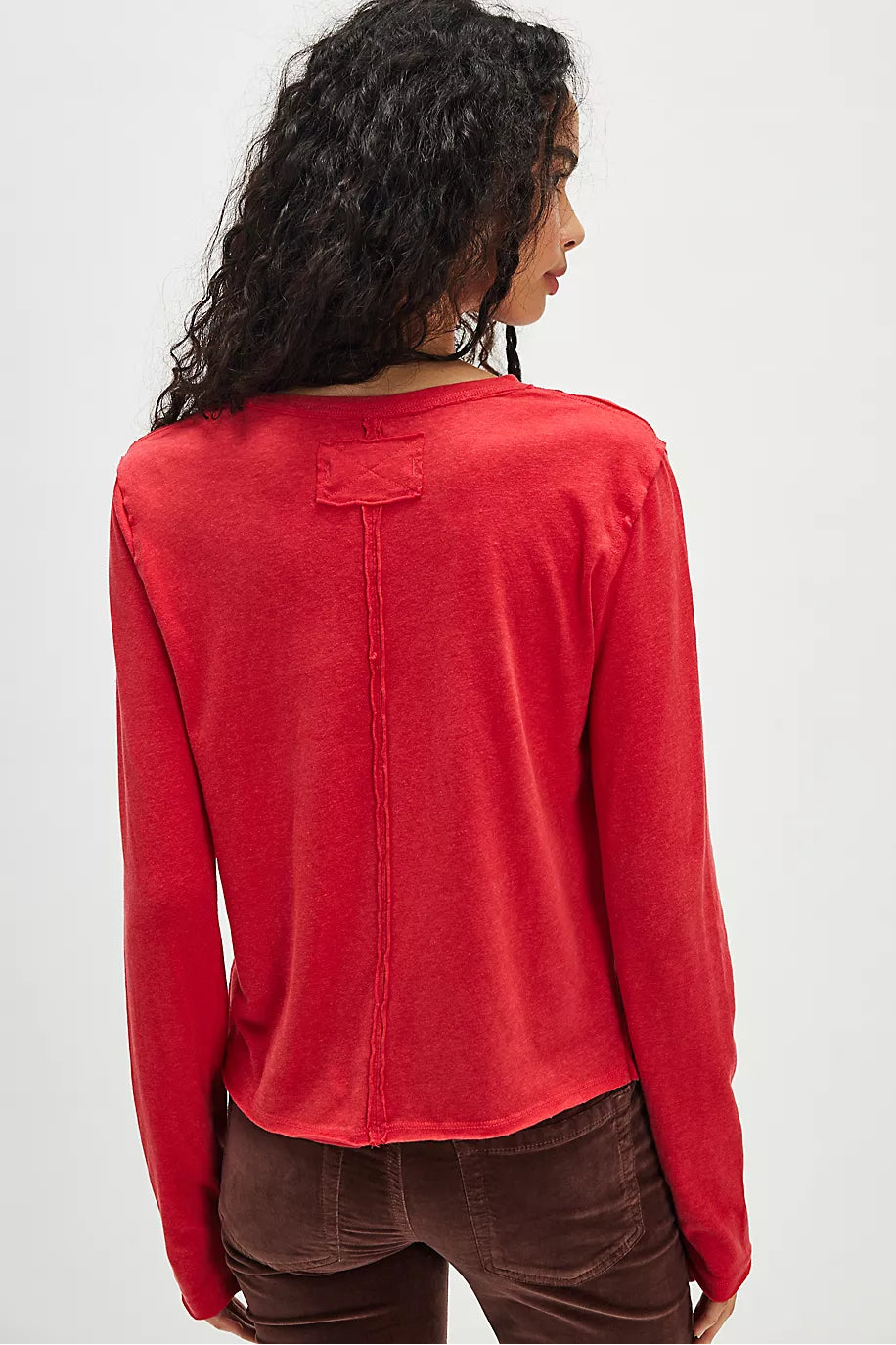 Nova Long Sleeve Tee - Rococco Red