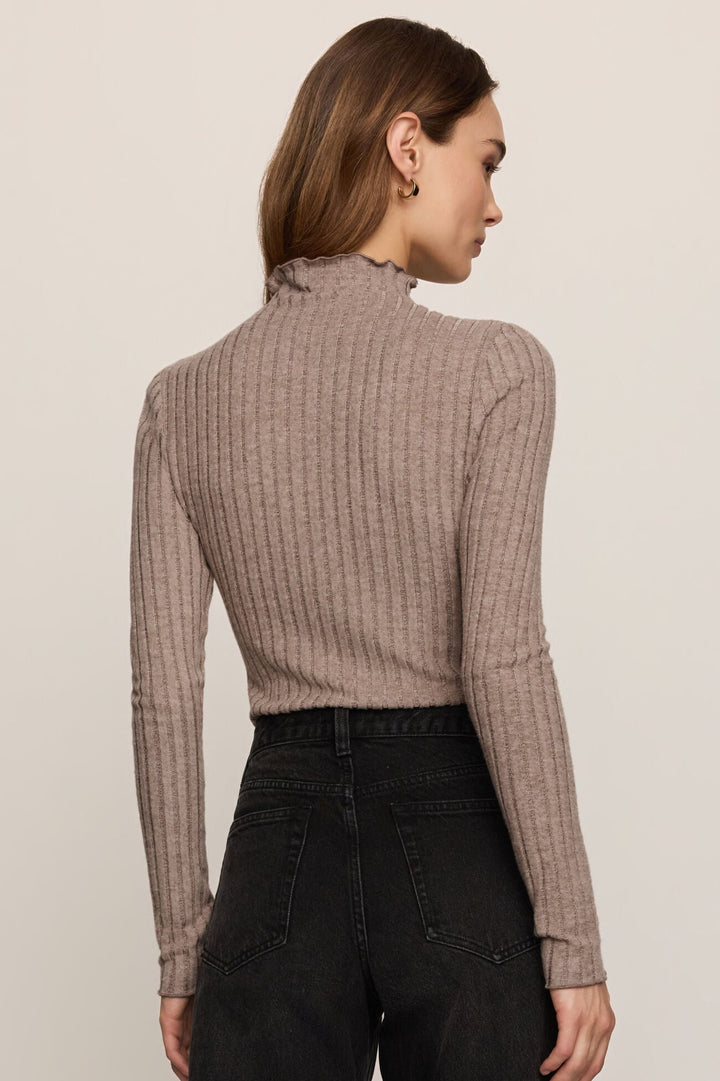 Hattie Long Sleeve Top - Heather Ash