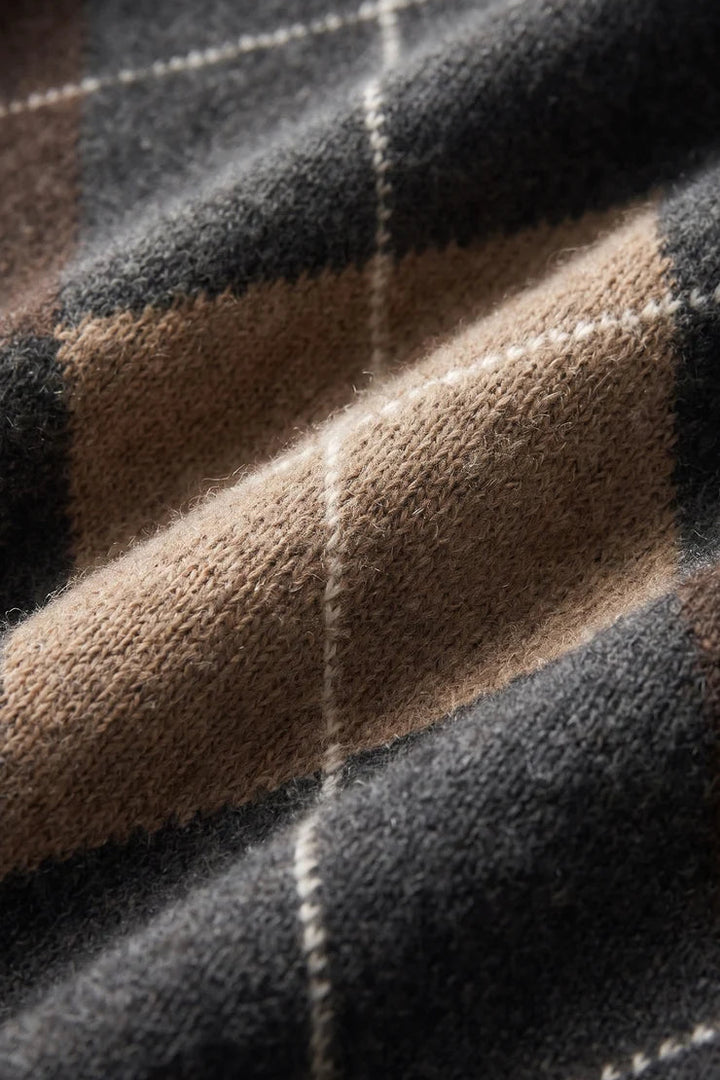 Medina Argyle Cardigan - Charcoal Heather